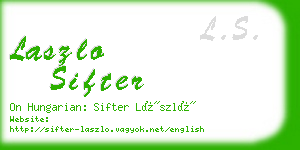 laszlo sifter business card